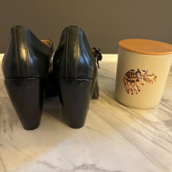 Sam Edelman Aleska Western Mary Jane Heel Green Sz 6 EUC - Picture 3 of 4